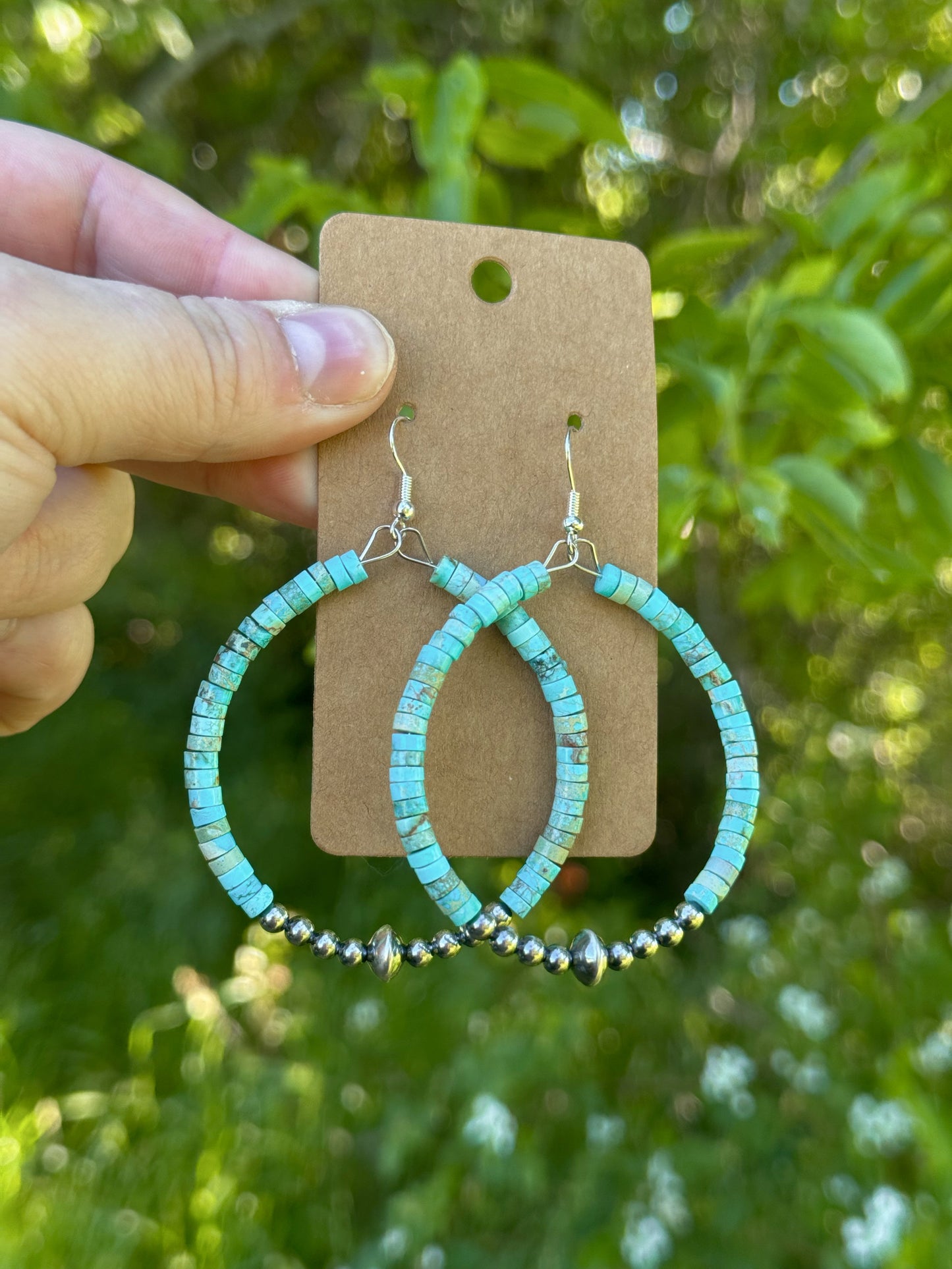 Turquoise Hoops