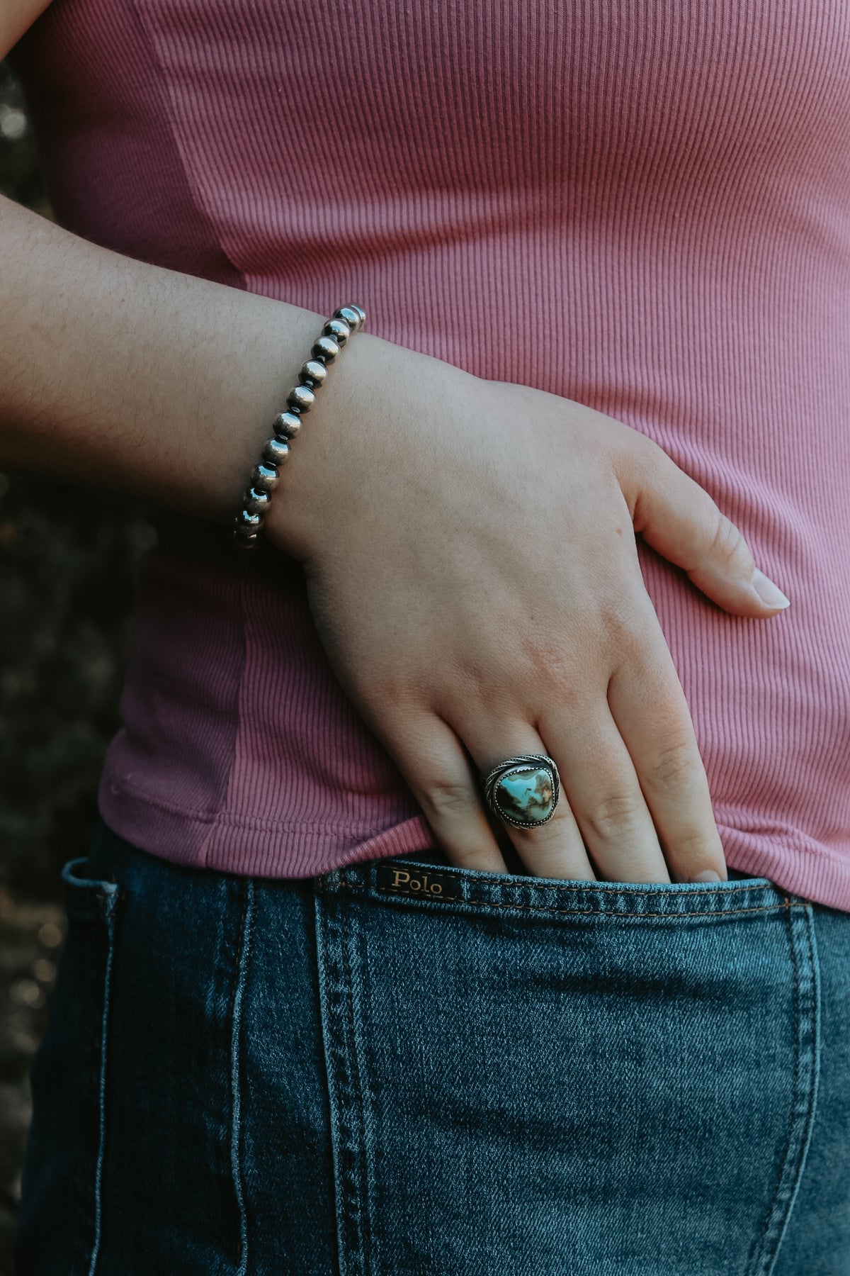 MADE TO ORDER- 8mm Sterling Pearl Bracelet