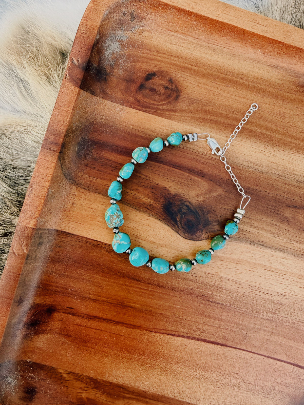 Lone mountain turquoise bracelet