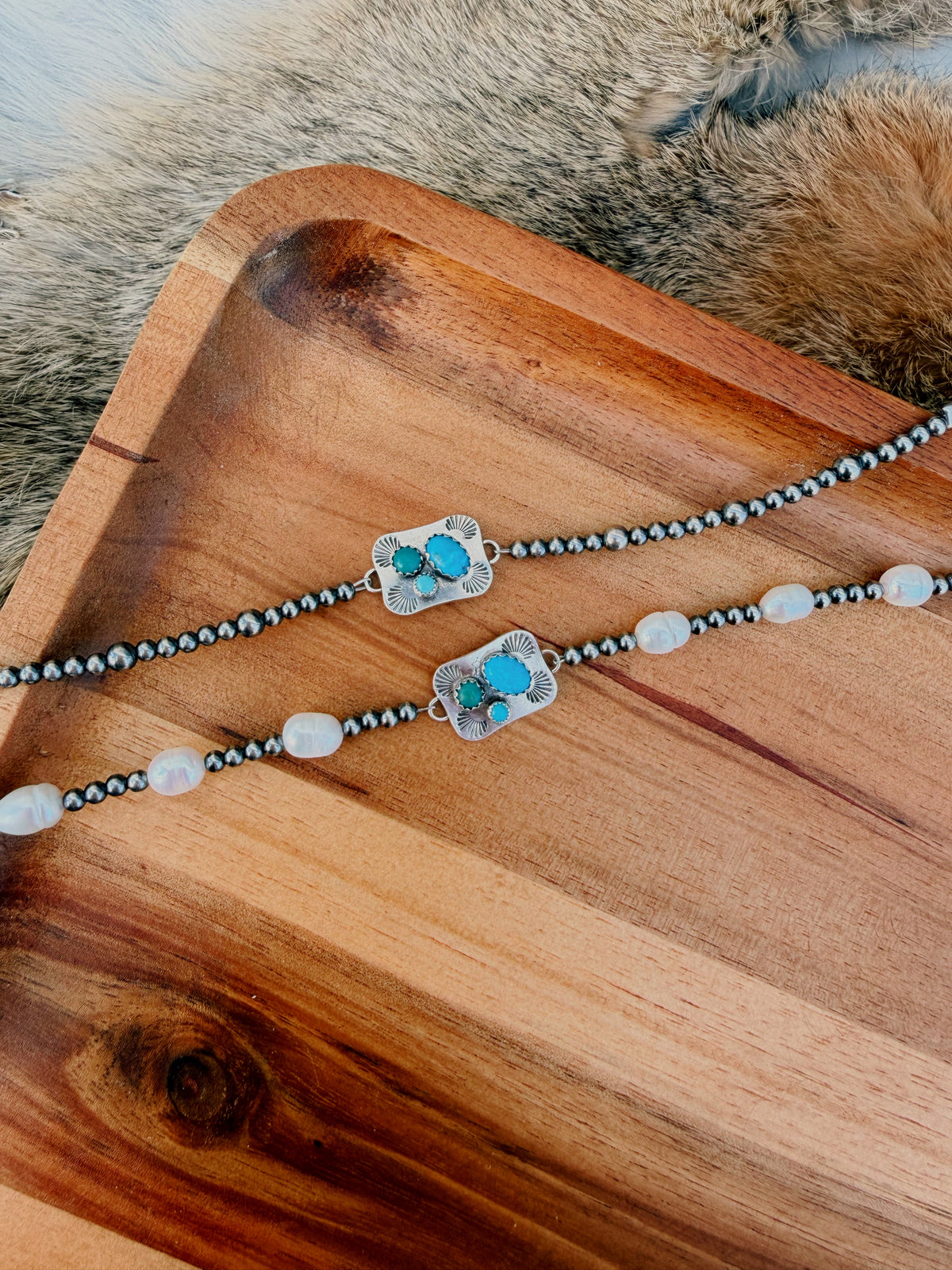 Turquoise connector bracelet (ready to ship)