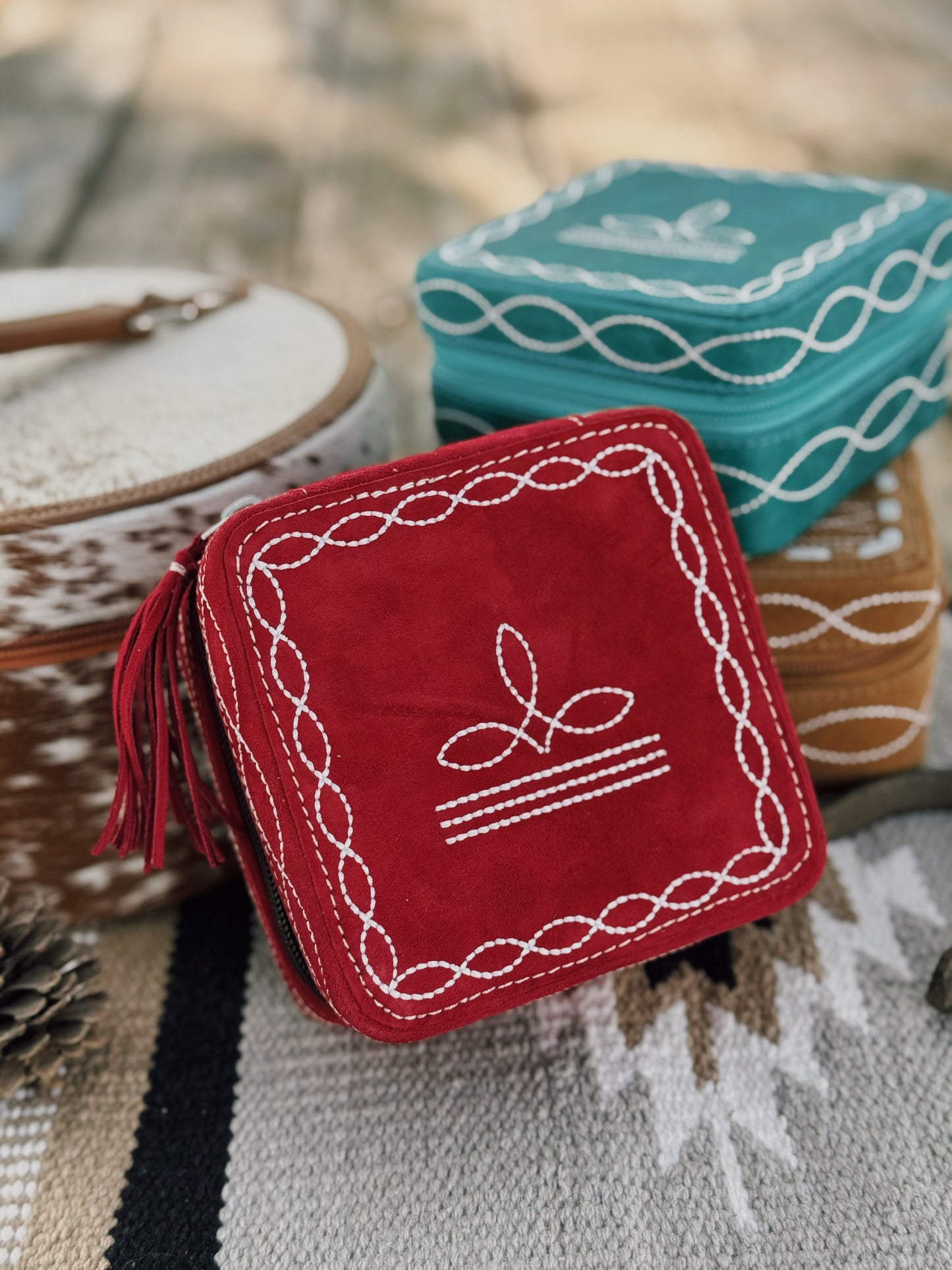 Square Travel Jewelry Case