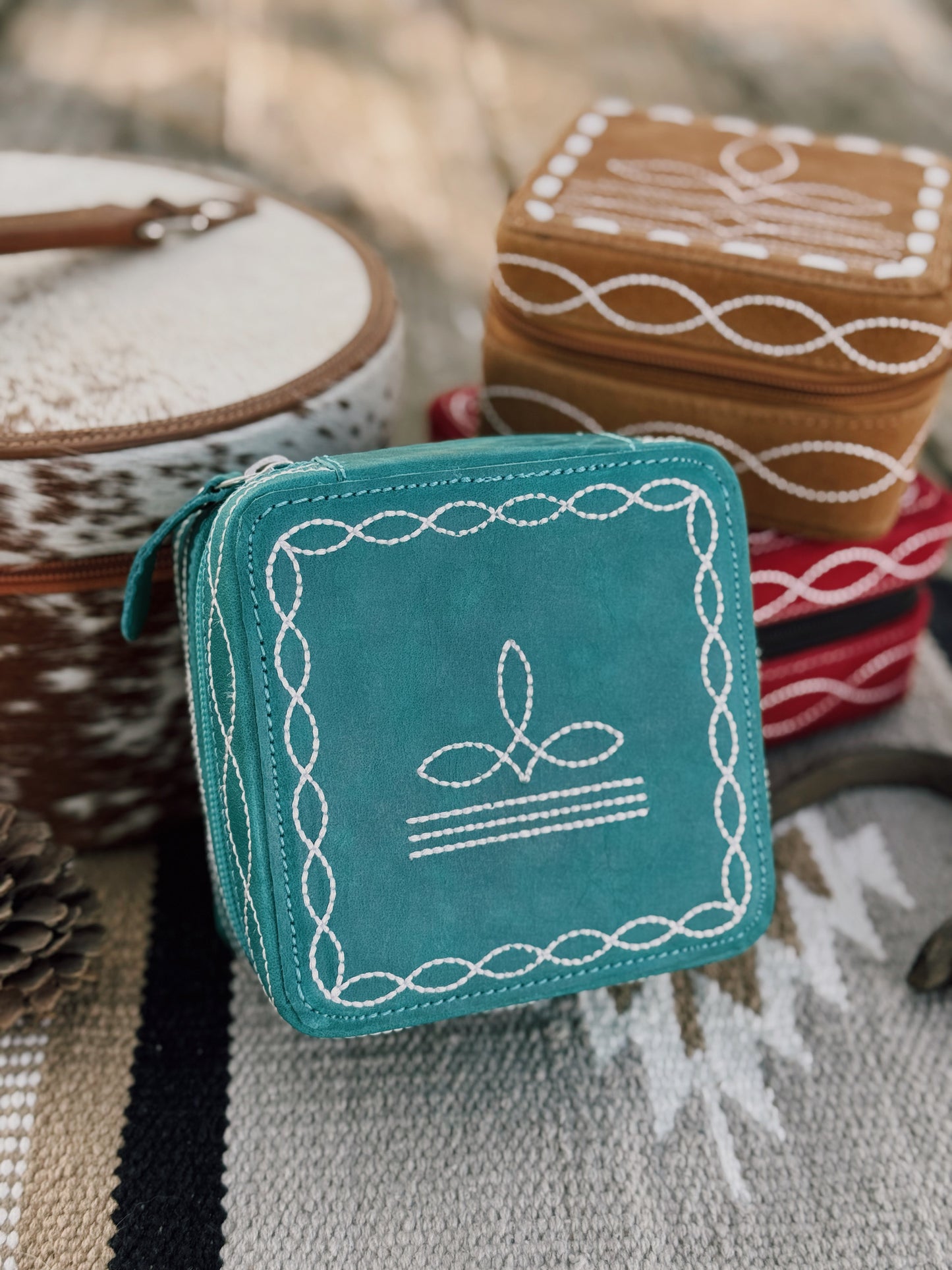 Square Travel Jewelry Case