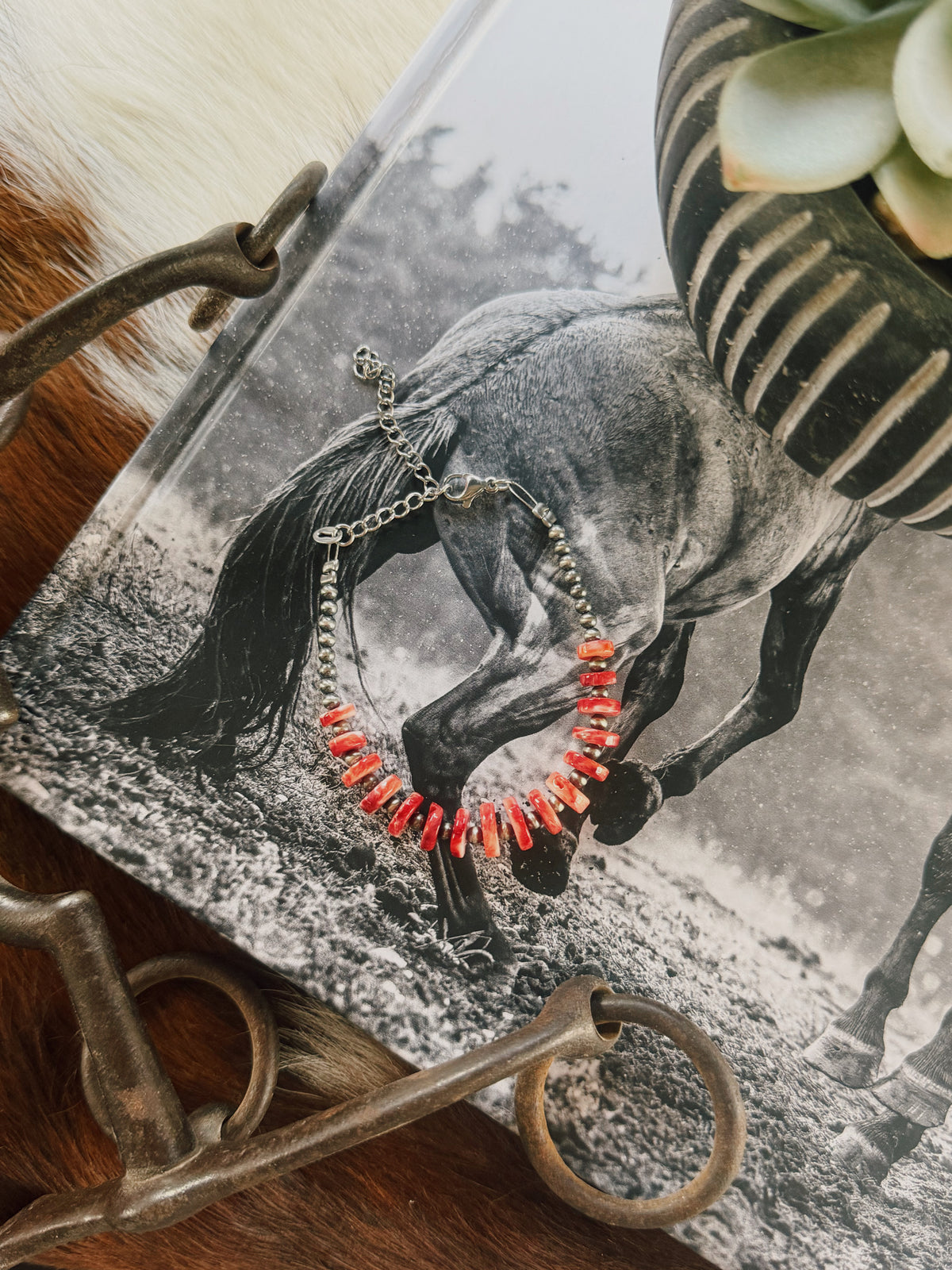 Red Spiny Bracelet
